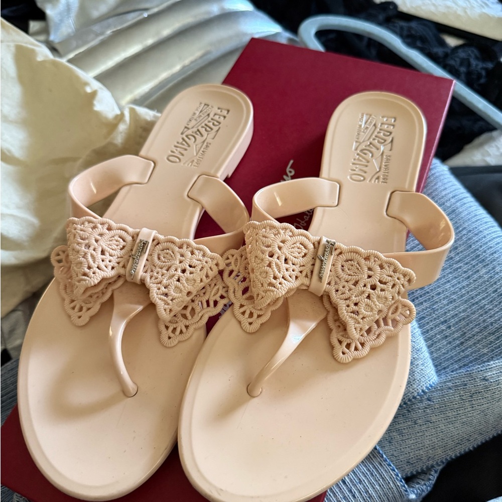 Salvatore Ferragamo Beige Sandals